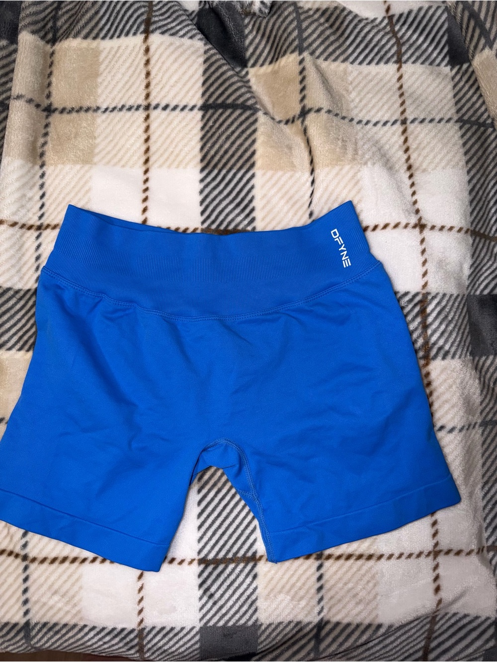 Dyne Women's Cobalt Blue High-Rise Bike Shorts